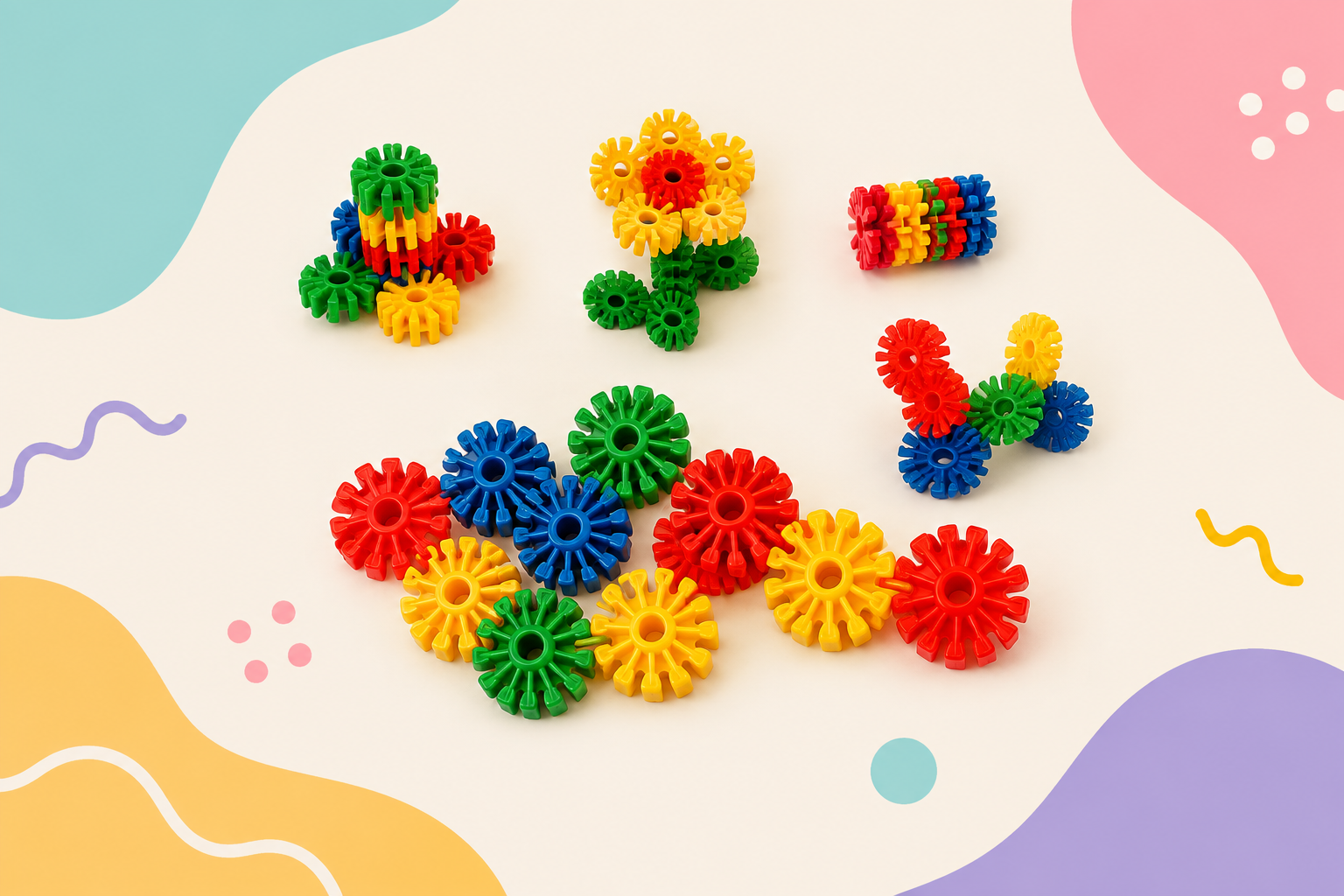 Juego de encastre Flor
